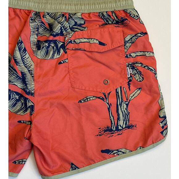 Maamgic Men's Swim Trunks Banana Leaves Size XL Tropical Quick Dry Mesh Lining - Picture 7 of 11